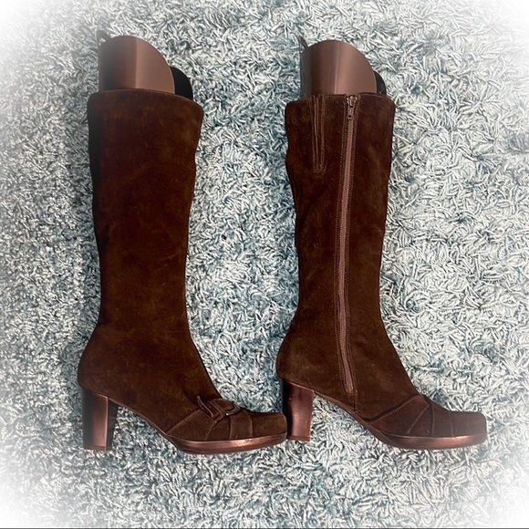 💕Beautiful Tall Black La Canadienne Heeled Boots💕 - Picture 3 of 10